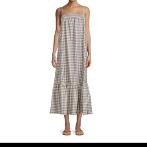 WeWoreWhat Gingham Smoked Midi Dress